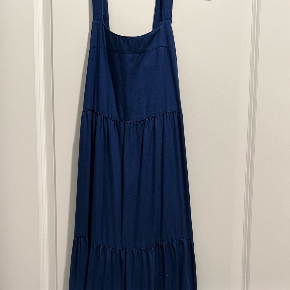 NWOT- The Drop Sleeveless Navy Tiered Maxi Dress - M - Picture 5 of 5